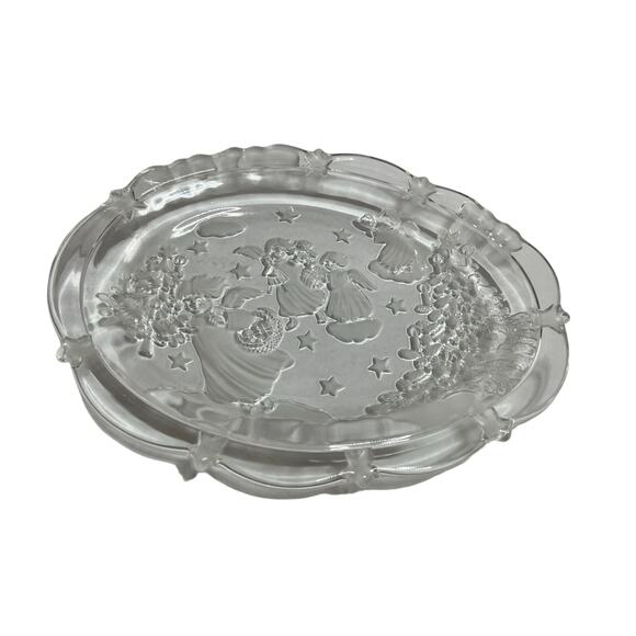 MIKASA Christmas, Angels &‎ Stars Serving Platter SA 835/347 Germany Preowned - Picture 1 of 3